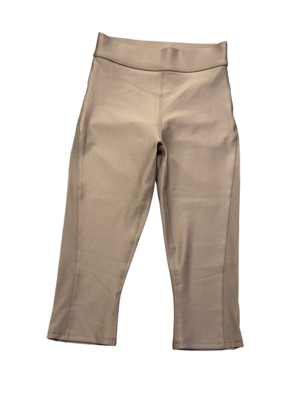 ALO Yoga Airlift Mesh High-Waist Just Right Capri in Taupe